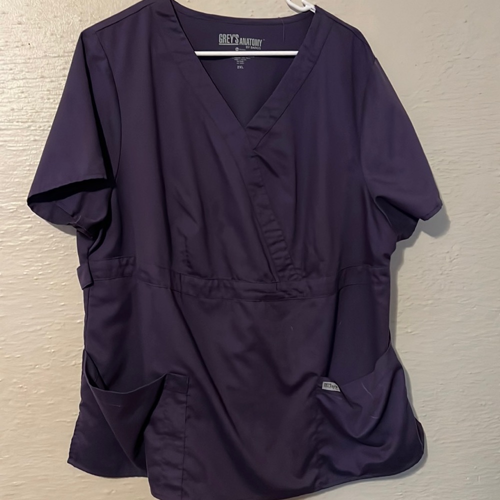 Purple scrub top